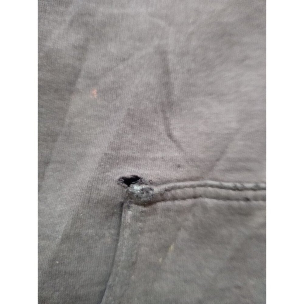 Carhartt Hoodie Men's XL Dark Brown Full Zip Thermal Lined Distressed Thrashed - Picture 13 of 13